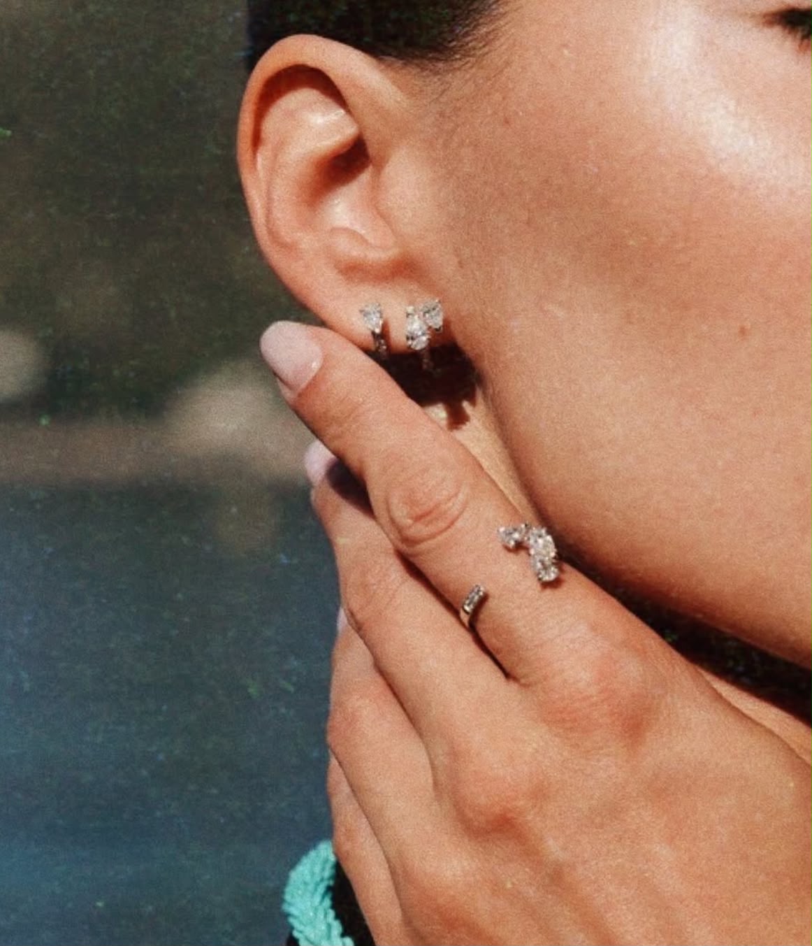 Diamond jewelry detail